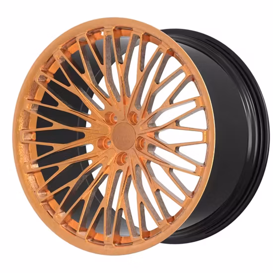 Réplica de llanta forjada de aluminio, pieza de automóvil, rueda de aleación de coche con cubo fundido para pasajeros, mercado de accesorios