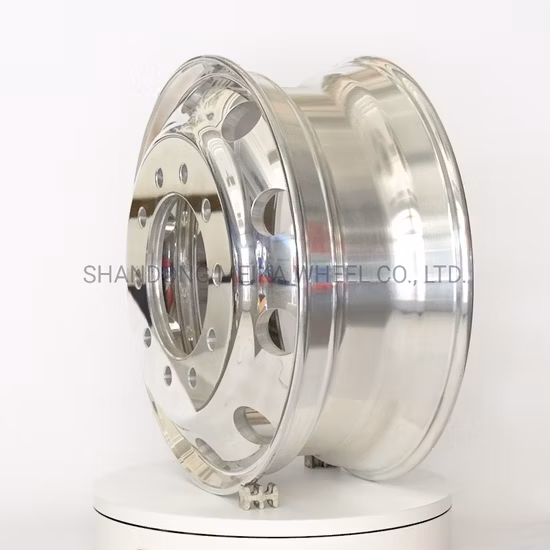 Ruedas o llantas de camión de aluminio forjado pulido 22.5X9.0 para uso pesado